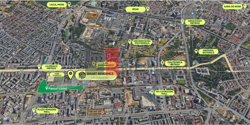 Lujerului, apartament 2 camere, loc de parcare subteran, Smart Residence Lujerului